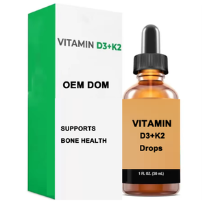 Suplementos Líquidos Orales Veganos de Marca Privada OEM, Apoyo Inmunológico, Zinc, Calcio, Hierro, Vitamina D3 K2, Gotas, Botella de 30 ml, Certificado GMP - Product Image 1