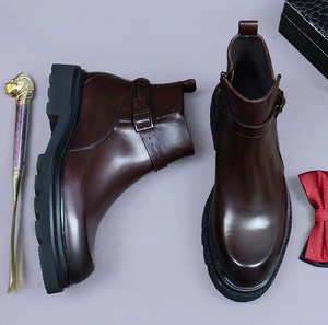 Chaussures pour hommes en cuir de vachette pleine fleur de qualité supérieure, 100% cuir véritable, antidérapantes, légères, respirantes, semelles souples, baskets, mocassins - Product Image 3