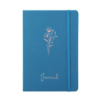 Carnet A5 personnalisé en cuir PU avec couverture rigide, feuille dorée, sangle élastique, pages lignées larges, idéal pour étudiants, vente en gros, cadeau de haute qualité