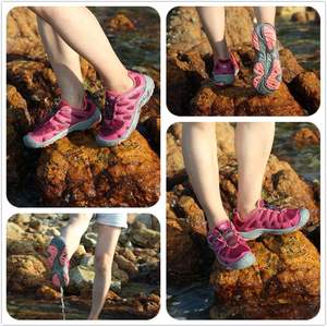 Chaussures d'eau légères pour femmes à séchage rapide sandale de randonnée été <span class=keywords><strong>Trekking</strong></span> marche respirant caoutchouc souple/EVA/maille - Product Image 6