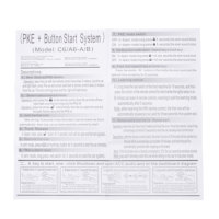 Accessoire de pièce de véhicule intelligent Système d'entrée sans clé passif à un bouton Démarreur à distance Moteur Démarrage par poussée Télécommande de sécurité
