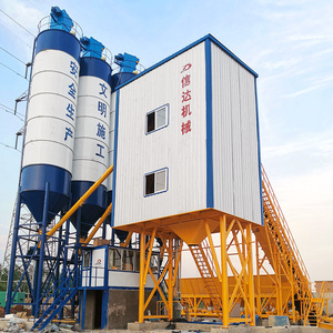 Komple set 2m 3 beton mikser makinesi HZS120 harmanlama santrali bant konveyör tipi 120m 3/h hazır karışım beton karıştırma tesisi fiyatı - Product Image 3