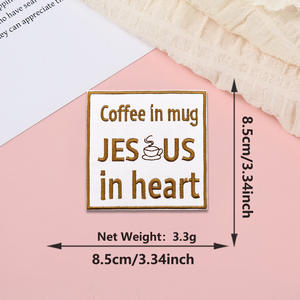 מערב הבוקרת רקום הרגשתי ידידותי לסביבה ברזל-על cowgril כמו טלאים הרוח טלאי לבוש כובע - Product Image 4