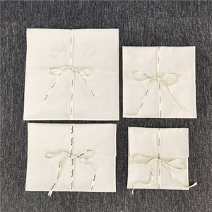 Cotton <b>Envelope</b> Gift Packaging Cloth Dust Bag <b>White</b> Luxury Jewelry Cosmetic <b>Envelope</b> Dust Bag Organic Recycled Cotton Dust Bag - Product Image 3