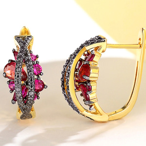 Orecchini a polsino geometrici da donna, eleganti gioielli alla moda, accessorio di tendenza per feste, design minimalista per uso quotidiano - Product Image 5