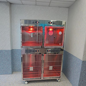 Ruang oksigen suhu konstan kandang fisioterapi inframerah dengan lampu hangat untuk peralatan Diagnosis hewan peliharaan rumah sakit anjing - Product Image 3