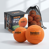 Ensemble d'entraînement de baseball lesté de qualité supérieure, en boîte de vente au détail - Prêt pour FBA - Balles Plyo pour le lancer - Ensemble de 6 balles en PVC texturé à joint de préhension professionnelle