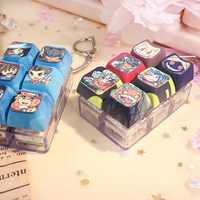 Custom Logo Anime Style Luminous UV Printed Customized Color Acrylic Portable Novelty Stress Switches PVC Keycap Gifts Promotion
