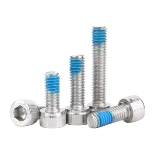 Vis à tête cylindrique DIN 912 en acier inoxydable 304 avec verrouillage de filetage bleu M1.6-M8, boulons anti-desserrage pour l'automatisation industrielle - Product Image 2