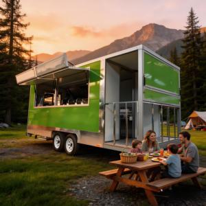 Auténtico Remolque de Tacos Callejeros con Prensa Doble para Tortillas de Maíz y Trio de Salsas, Carrito de Taquería Mexicana para Food Trucks del Suroeste - Product Image 1