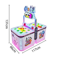 Machine de jeu de tir au lapin à monnayeur, mini-machine d'arcade en métal avec lapins qui sortent, pour 2 joueurs, avec garantie d'un an