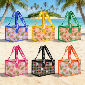 Bolsa Térmica Infantil Personalizada con Diseño <span class=keywords><strong>de</strong></span> Flores Tropicales Aloha, <span class=keywords><strong>de</strong></span> Alta Calidad, Portátil, para Llevar Comida, Impresión Bajo Demanda - Product Image 4