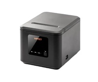 Imprimante thermique HPRT TP80K 80 mm noir et blanc pour cuisine, USB, série, LAN, imprimante de reçus thermique