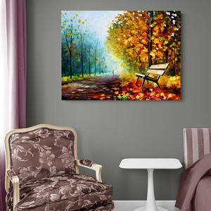 Impressionnisme abstrait moderne impression d'art sur toile paysage abstrait <span class=keywords><strong>peinture</strong></span> à l'huile <span class=keywords><strong>salon</strong></span> décor à la maison - Product Image 5