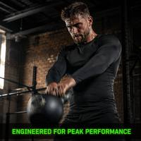 T-shirt de compression à manches longues pour homme sur mesure, séchage rapide, anti-transpiration, sous-vêtement de sport, couche de base