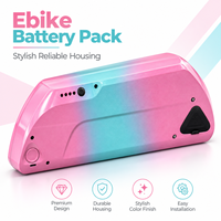 Baterai Ebike Custom 36V 48V 10.5Ah 14Ah 17.5Ah 21Ah 18650 Lithium Ion untuk Sepeda Listrik Beach Cruiser