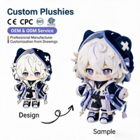 Poupées en peluche personnalisées à la mode, mignonnes, douces, en coton PP, anti-stress, MOQ 500 pièces, 20 cm, poupées Kpop faites à la main, style dessin animé