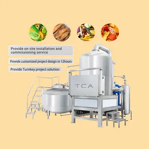TCA high quality automatic commercia vacuum fryer with double vessel and spinner locust snack