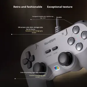 Manette de <span class=keywords><strong>jeu</strong></span> filaire GameSir Tegenaria Lite pour Switch, Android, IOS, <span class=keywords><strong>PC</strong></span>, Steam avec design rétro des années <span class=keywords><strong>90</strong></span>, sticks à effet Hall - Product Image 2