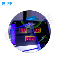 Table de hockey sur air incurvée à pièces, machine d'arcade de divertissement