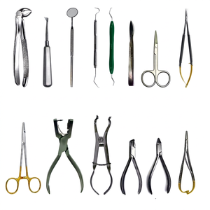 ชุดเครื่องมือทันตกรรมสแตนเลสเกรดเยอรมัน Health Bay Instruments พร้อมคีมถอนฟันสำหรับการผ่าตัด ได้รับมาตรฐาน CE - Product Image 1