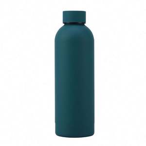 <b>Small</b> Mouth BPA Free Custom Logo Thermal Soft Rubber Double Wall Vacuum Insulated Stainless Steel <b>Hot</b> <b>Water</b> <b>Bottle</b> - Product Image 1