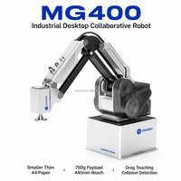 Bras robotique collaboratif compact MG400 Modbus TCP PLC, robot de bureau pour équipement de préhension et de placement de composants électroniques