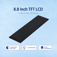 HannStar HSD088IPW1-A00 Écran LCD TFT 8,8 pouces 1920x480 MIPI DSI IPS avec fonction tactile CTP en option, industriel, 600 cd/m², -20°C +70°C