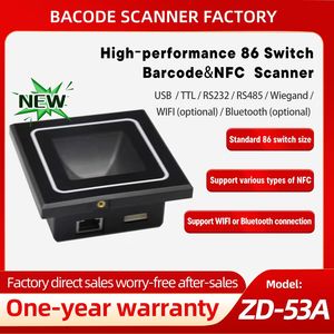 Módulo de lector compacto integrado 1D 2D QR y NFC Escáner de código de barras USB para dispositivos de control de acceso en stock - Product Image 2