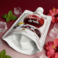 Pochette souple personnalisée avec bec verseur pour boissons froides, jus de plantes et autres boissons