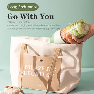 Nuevo Exprimidor Portátil Recargable por USB, Exprimidor Eléctrico Pequeño, Vaso Exprimidor Multifuncional, Triturador de Hielo y Frutas, Licuadora Doméstica para Viajes - Product Image 2