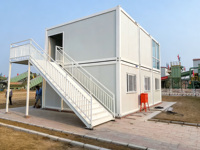 Maison conteneur démontable de 20 pieds, maison mobile, maison capsule spatiale, maison modulaire préfabriquée, 40hq, peut contenir 6 à 8 ensembles