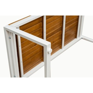 Moderno Conjunto de Sofás de Patio de 5 Piezas de Aluminio y Madera de Acacia con Cojines para Jardín, Resort, Hotel y Villa - Product Image 4