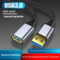 Cable de Extensión USB 3.0 de Cobre, Macho a Hembra, Transferencia de Datos de Alta Velocidad para Computadoras, Memorias USB, Teclados, Teléfonos