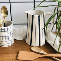 Mug à café moderne, simple et créatif, en porcelaine blanche jetable, capacité 2L, avec emballage cadeau