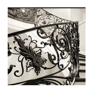 Rampe d'escalier de luxe en fer forgé, design d'escalier - Product Image 3