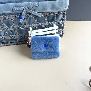 2024 <span class=keywords><strong>Mini</strong></span> pièces de monnaie portefeuille porte-clés <span class=keywords><strong>pompon</strong></span> porte-clés porte-clés fausse fourrure données câble sac de rangement Pom Pom porte-clés décoration cadeau - Product Image 4