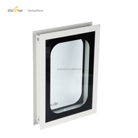 Ventana Invisible Glostar de 50 mm y 75 mm, Resistente al Fuego y con Seguridad Reforzada, para Cuartos Limpios en Talleres de Electrónica