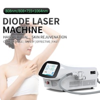 Desain Baru 2026 Mesin Penghilang Bulu Laser Diode Desktop Populer Tanpa Rasa Sakit Pendingin Semikonduktor Daya Tinggi 808nm/755nm/1064nm