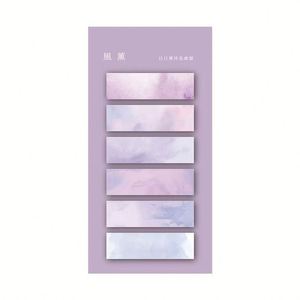 Étiquettes autocollantes en plastique à dégradé de couleur pour mémos et index, format personnalisable, fournitures de bureau et scolaires - Product Image 2