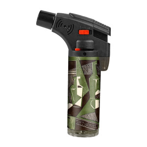 Nouveau design à la mode de haute qualité logo personnalisé rechargeable au gaz coupe-vent allume-cigare torche oblique avec boîte d'affichage - Product Image 6