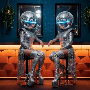 Casque Boule Disco Miroir avec Télécommande et Contrôle des Couleurs, Accessoire de Costume pour Noël, Soirées Dansantes, Bars, Clubs, Fêtes, Raves et Spectacles - Product Image 4