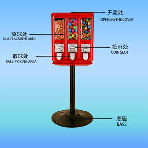 Distributeur automatique de capsules de bonbons et de poupées à collectionner ZENJET, fonctionnement à pièces, capacité de 600 pièces, facile à utiliser - Product Image 4