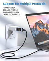Testeur de tension et de courant USB3 USB4 30V 5.1A PD QC, multimètre numérique en forme de croix, câble de charge en stock – Tendance actuelle