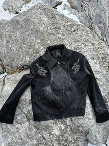 <span class=keywords><strong>Giacca</strong></span> Bomber da Uomo LEDUO con Motivo a <span class=keywords><strong>Pelle</strong></span> di Serpente, <span class=keywords><strong>in</strong></span> <span class=keywords><strong>Pelle</strong></span> PU, Impermeabile, Traspirante, Antivento, Vestibilità Regolare, Stile High Street, Estiva - Product Image 2