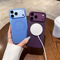 Étui magnétique pour téléphone Apple iPhone Series, coque antichoc en PC avec anneau magnétique, couleur personnalisée