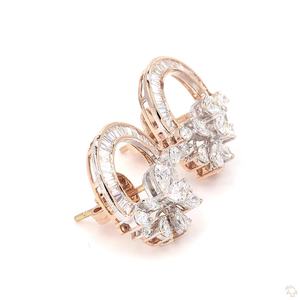 Pendientes Clásicos de Oro con Diamantes para Mujer, Brillo Brillante, Joyería Fina de Moda, Regalo para Boda, Compromiso, Fiesta - Product Image 3