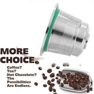 Wholesale Refillable Coffee Capsule Stainless Steel Reusable Capsules with Lid for Machine - Product Image 6