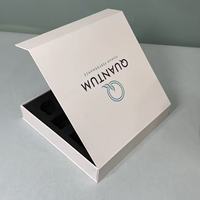 Caja de Regalo de Cartón Rígido Moderno de Alta Gama, Reciclable, para Perfumes y Cosméticos, con Cierre Magnético, Logotipo Personalizado, Esponja Brillante