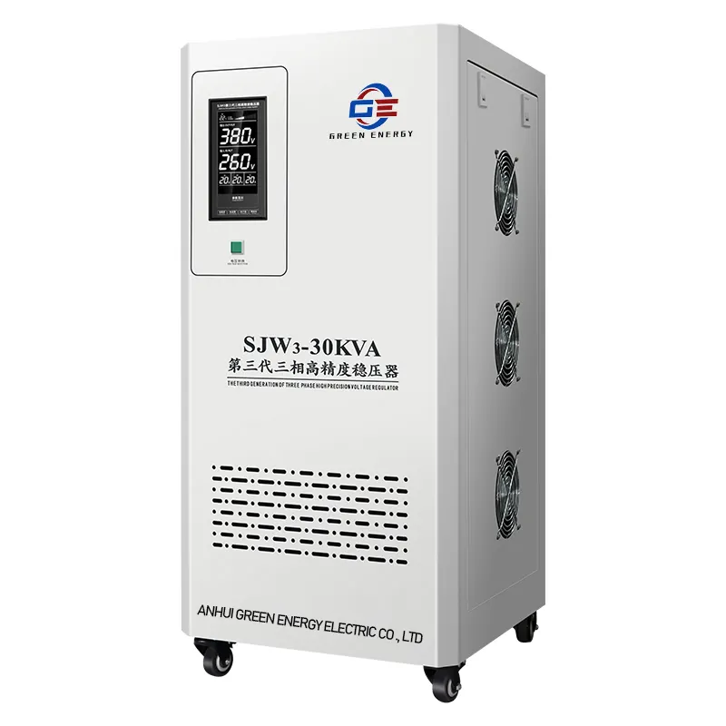 Voedingsspanning Stabilisator Avr 3 Fase Spanningsstabilisator 20kva 30kva 220V Automatische Elektrische Spanning Servo Stabiliseren